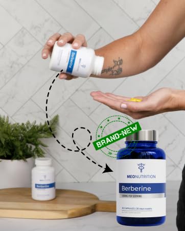 Meo Nutrition Berberine HCI Capsules 1200mg packaging details