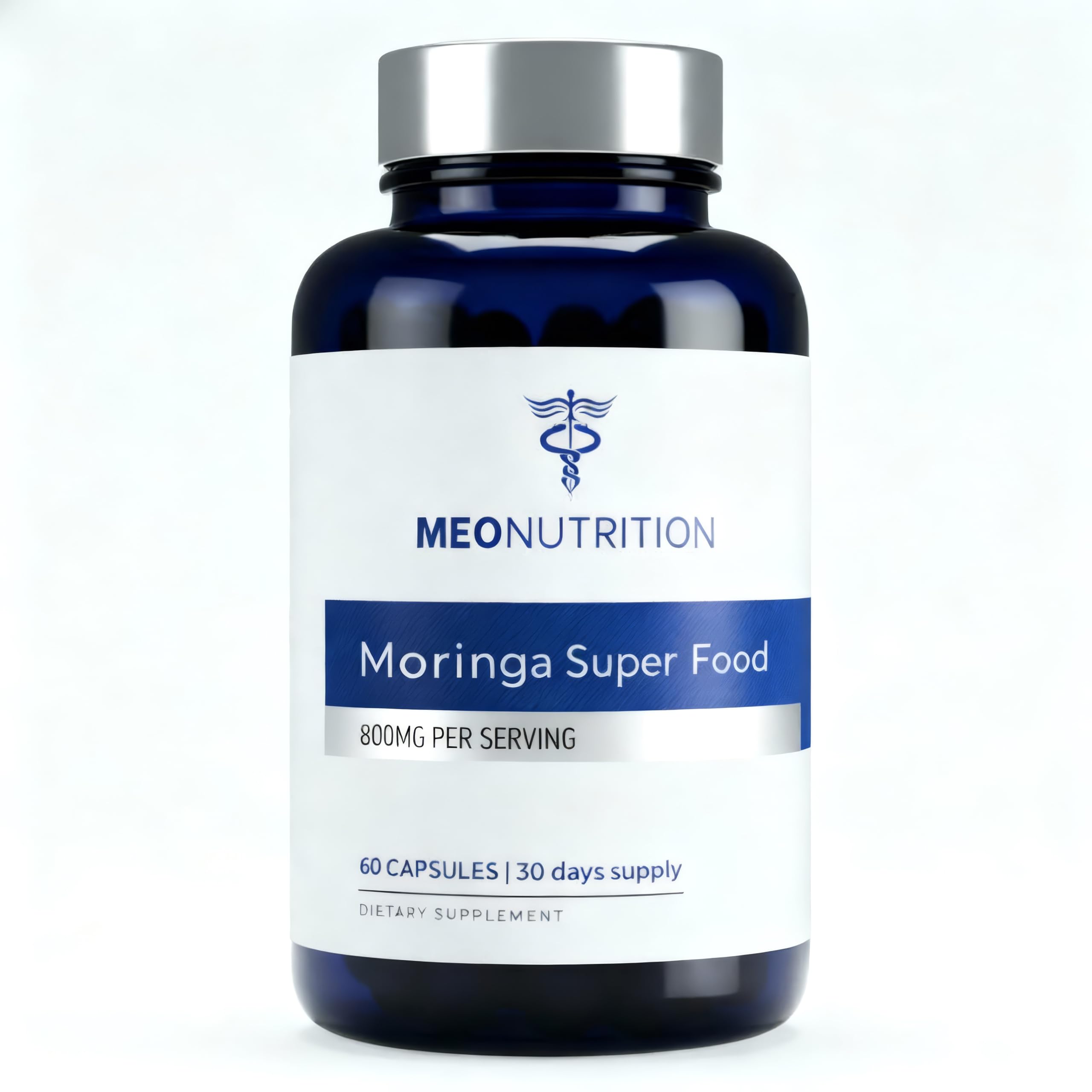 Meo Nutrition Moringa Capsules 800mg front view