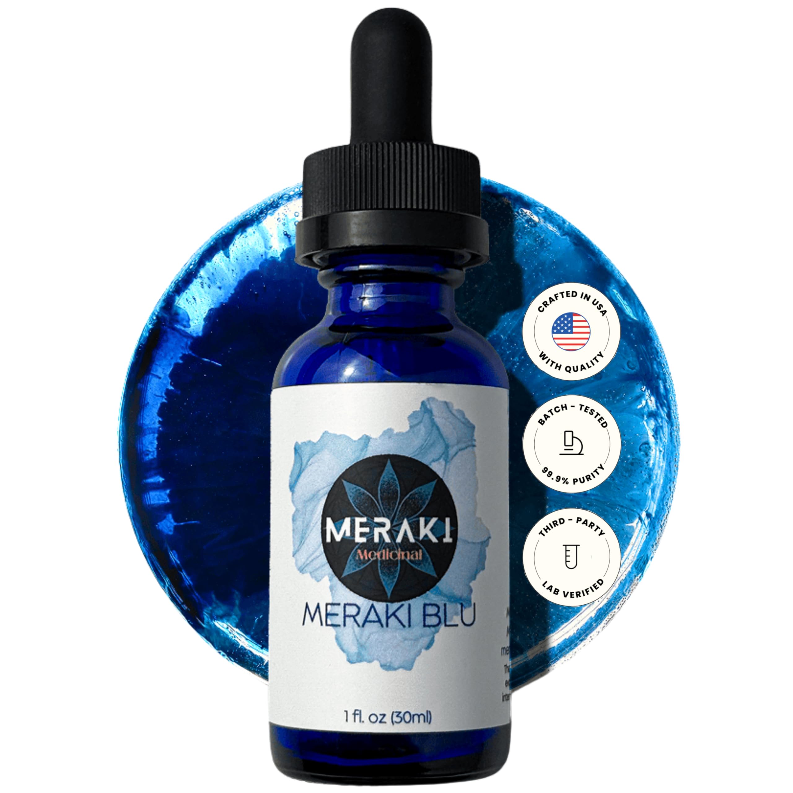 Meraki Medicinal Methylene Blue Drops 30ml front view
