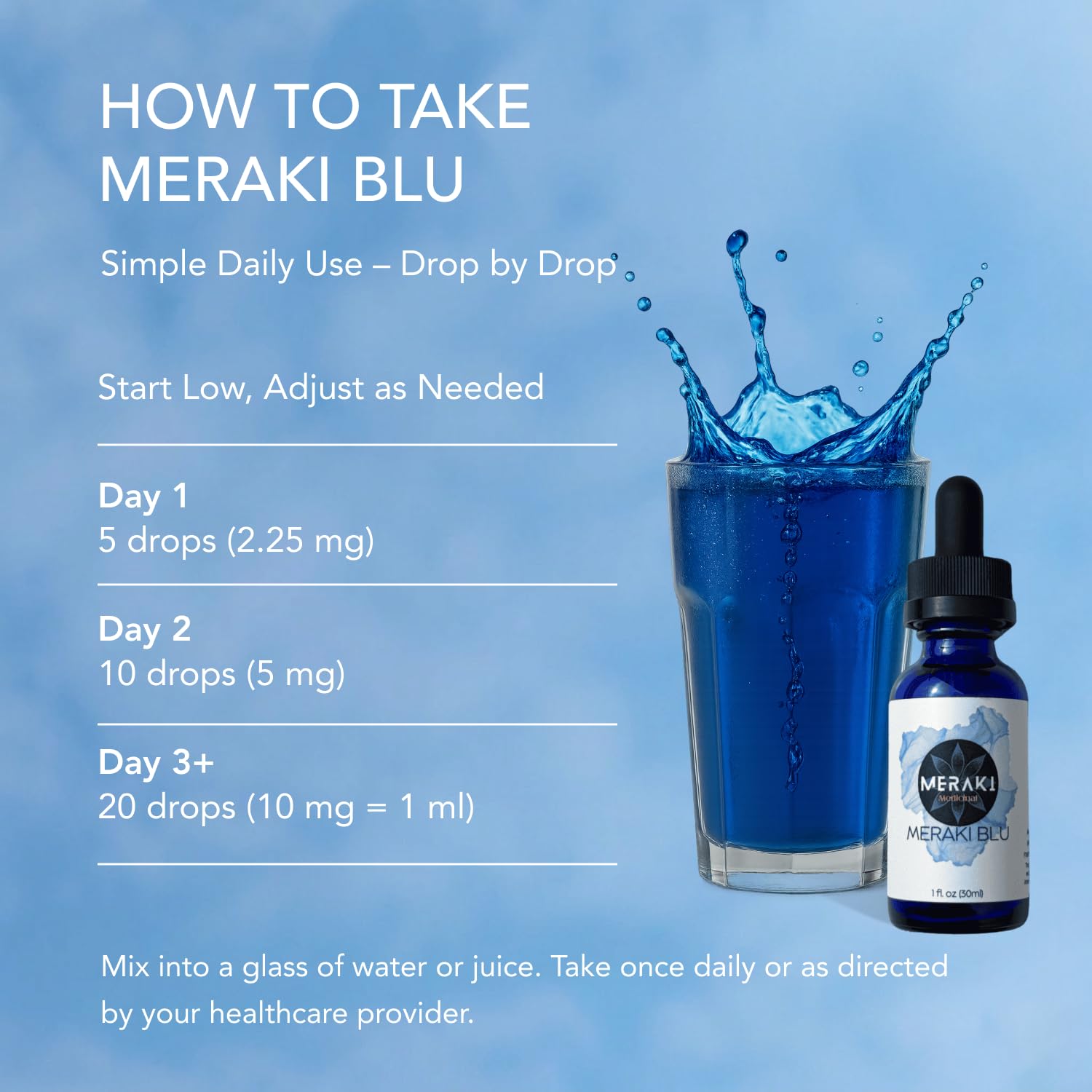 Meraki Medicinal Methylene Blue Drops packaging