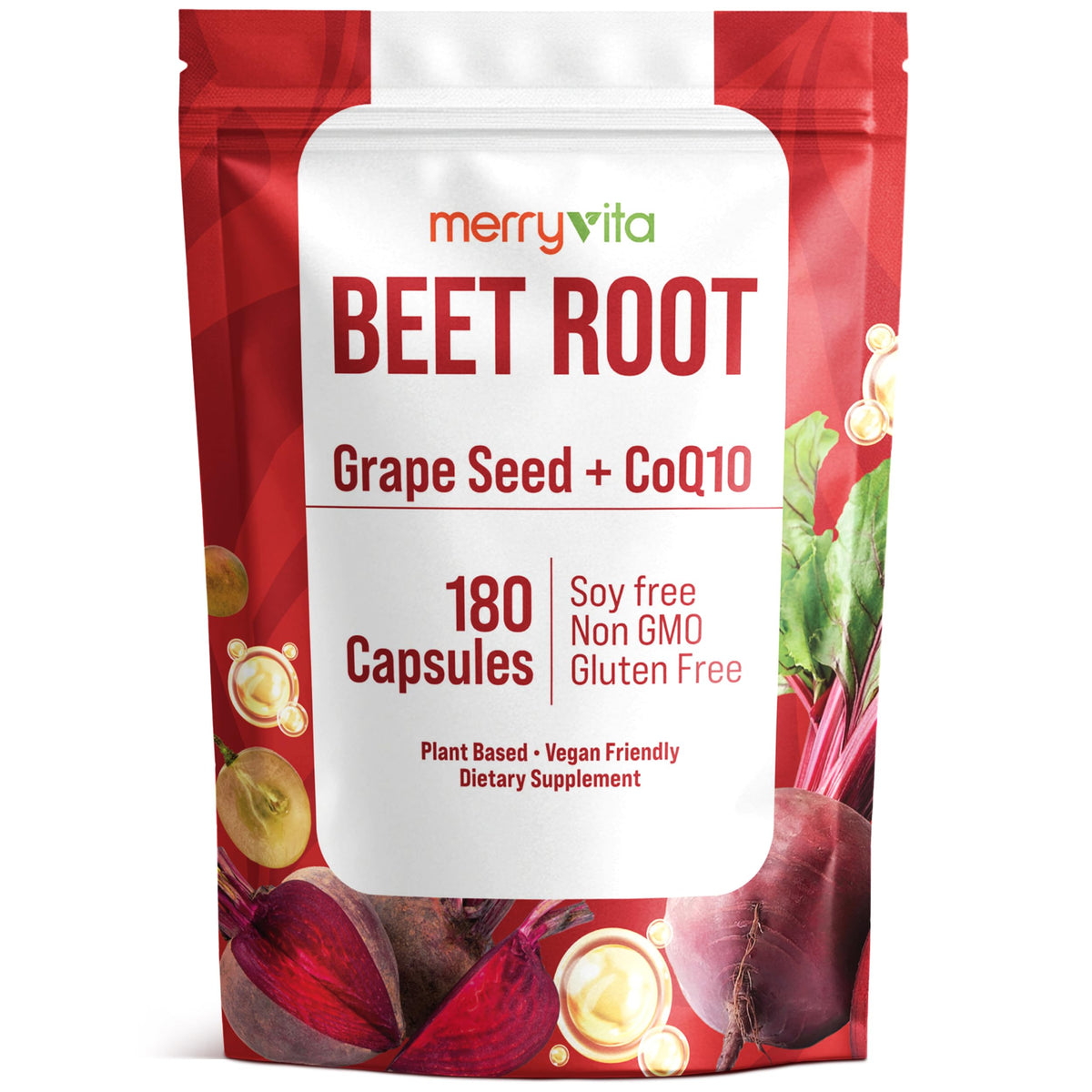 MERRY VITA Grape Seed Extract Capsules front view