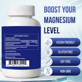 MERRY VITA Magnesium Glycinate 1000mg 120 Capsules back view
