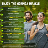 MERRY VITA Moringa Capsules lifestyle scene with green plants