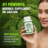 MERRY VITA Moringa Capsules side view showing label
