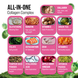 MERRY VITA Multi-Collagen Supplement with a measuring spoon