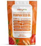 MERRY VITA Saw Palmetto & Pumpkin Seed Oil 300 Capsules front view