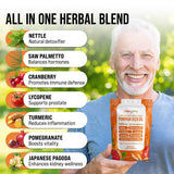 MERRY VITA Saw Palmetto & Pumpkin Seed Oil capsules close-up