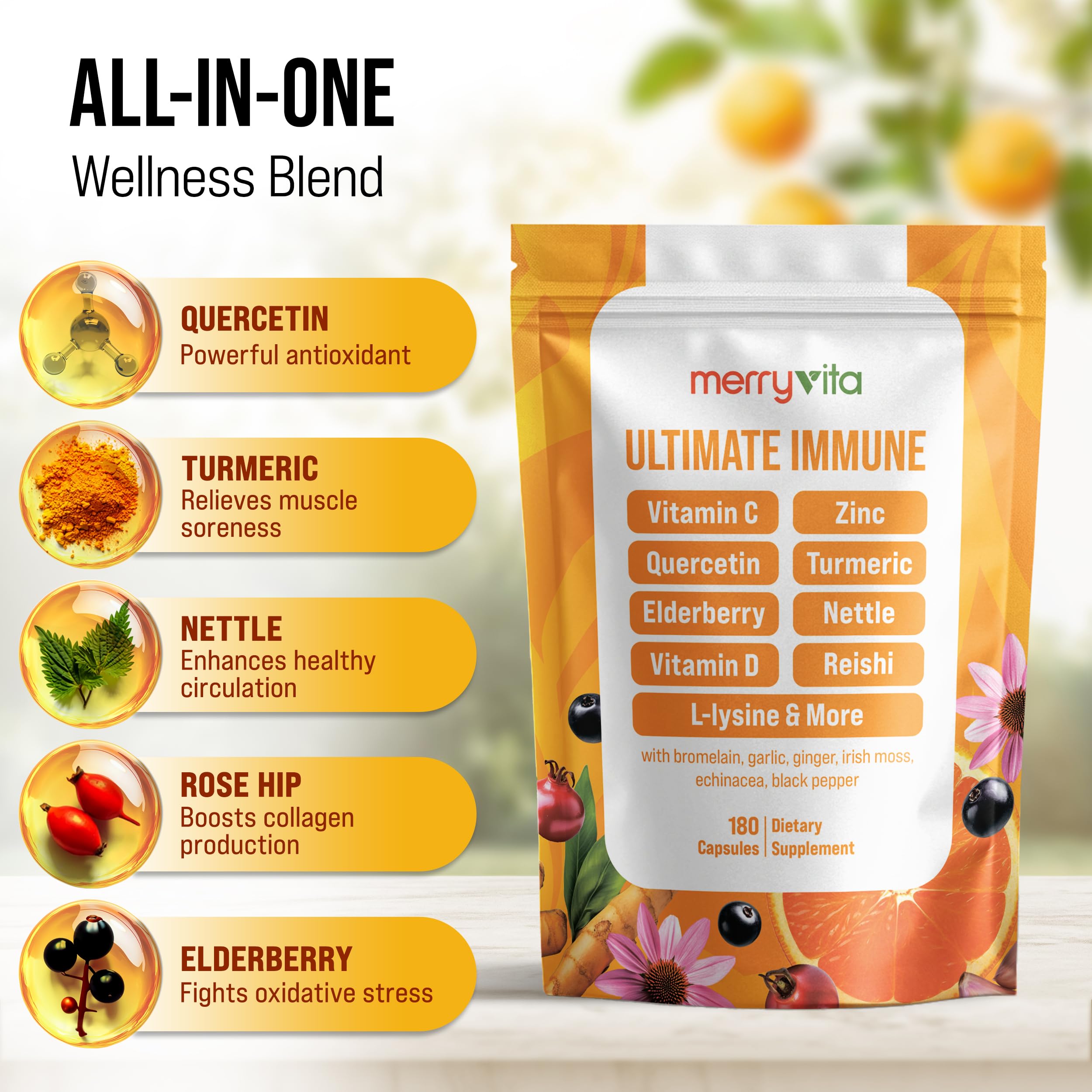 MERRY VITA Vitamin C Supplement packaging