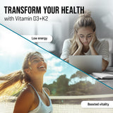 MERRY VITA Vitamin D3 + K2 Softgels in a hand