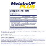 MetaboUP Plus energy support capsules in a bottle