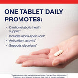 Metagenics Alpha Lipoic Acid Supplement 300mg back view