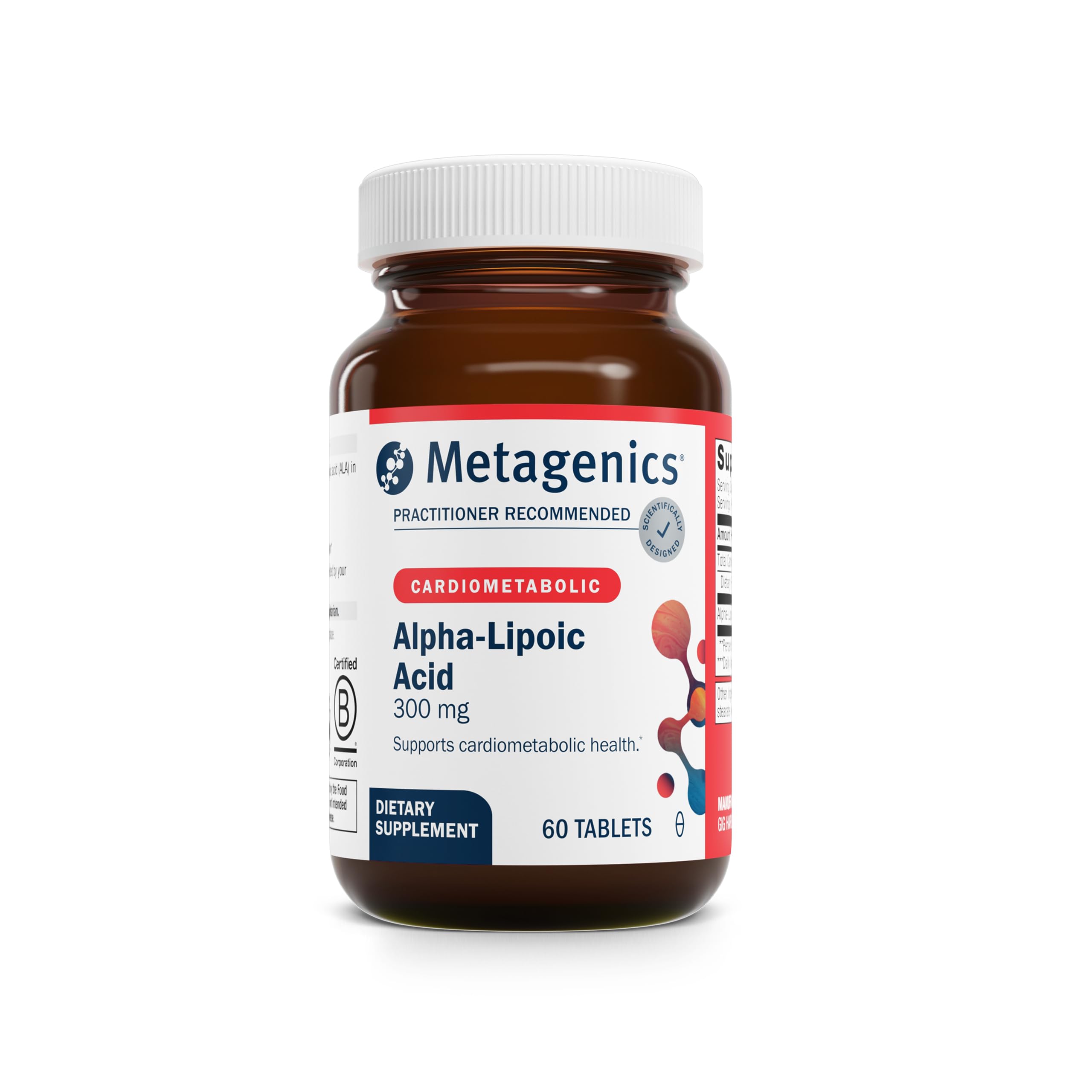 Metagenics Alpha Lipoic Acid Supplement 300mg front view