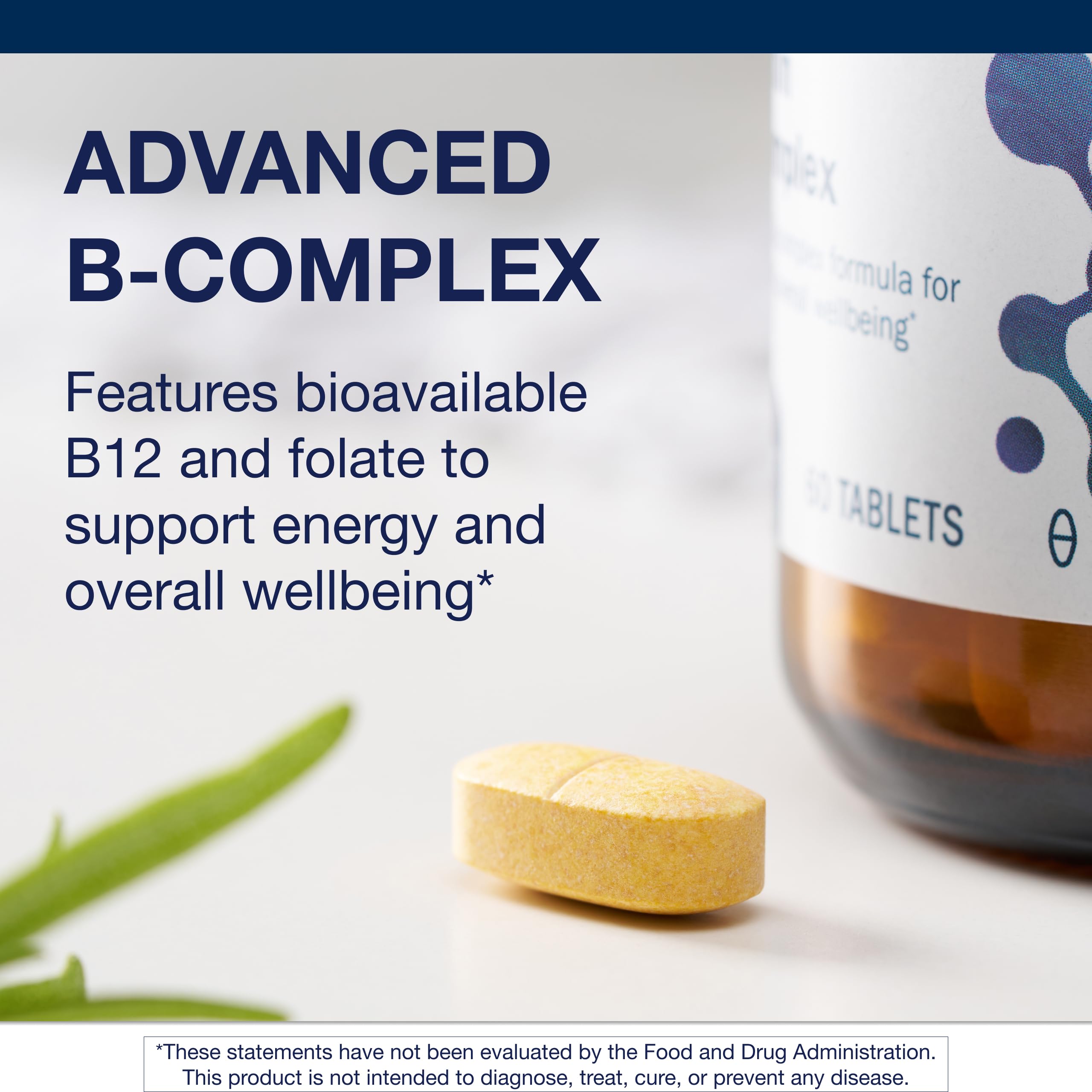 Metagenics B-Complex Supplement 222g back view