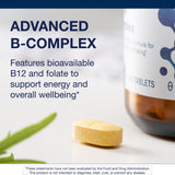 Metagenics B-Complex Supplement 222g back view