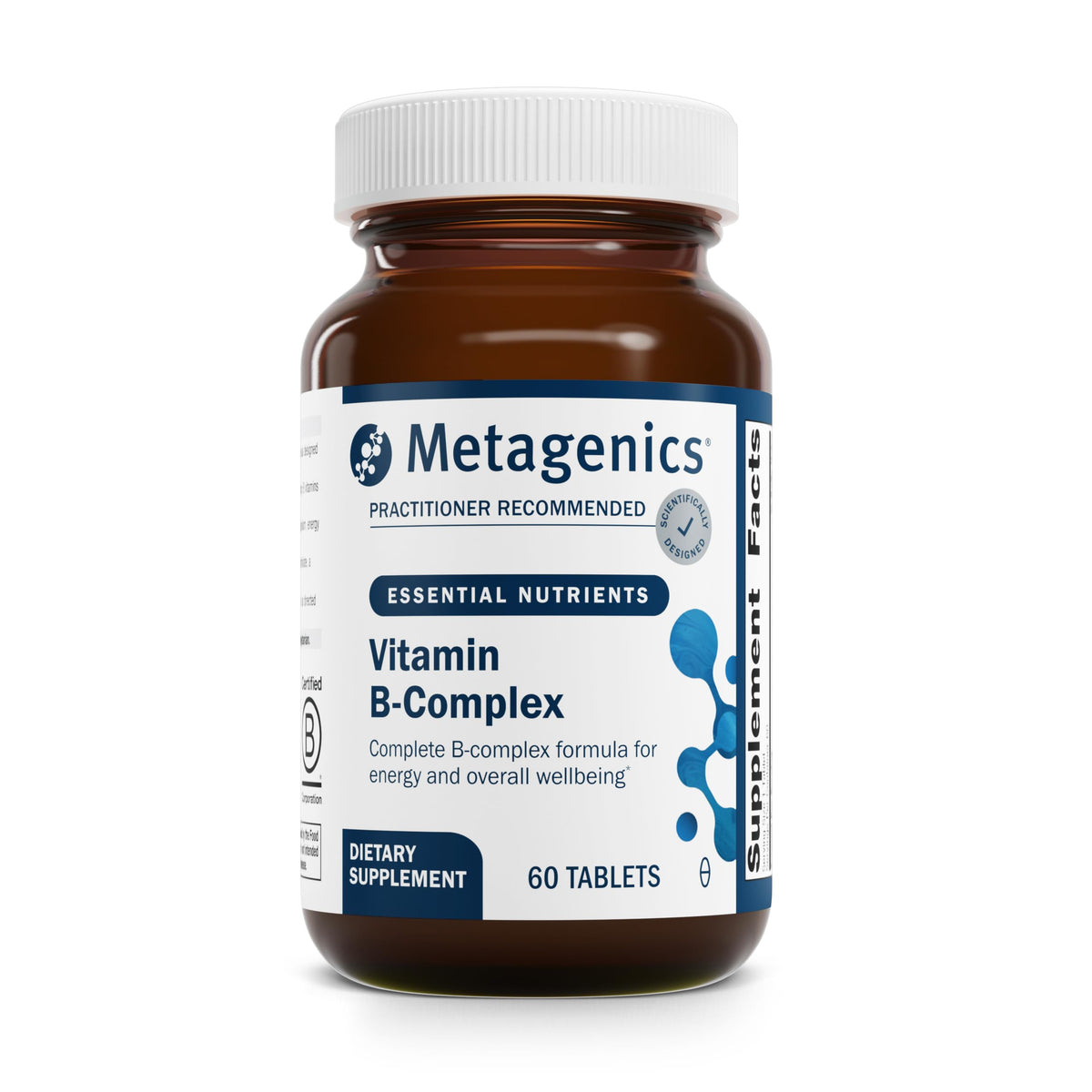 Metagenics B-Complex Supplement 222g front view