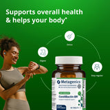 Metagenics Berberine HCl Supplement 400mg side view