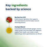 Metagenics Berberine HCl Supplement 400mg tablets on a surface