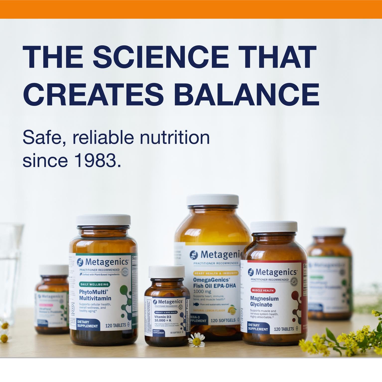 Metagenics Buffered Vitamin C 500mg Tablets displayed on a table