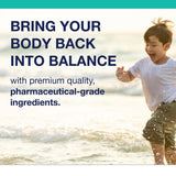 Metagenics Children's Multivitamin Vanilla Powder with ingredients displayed