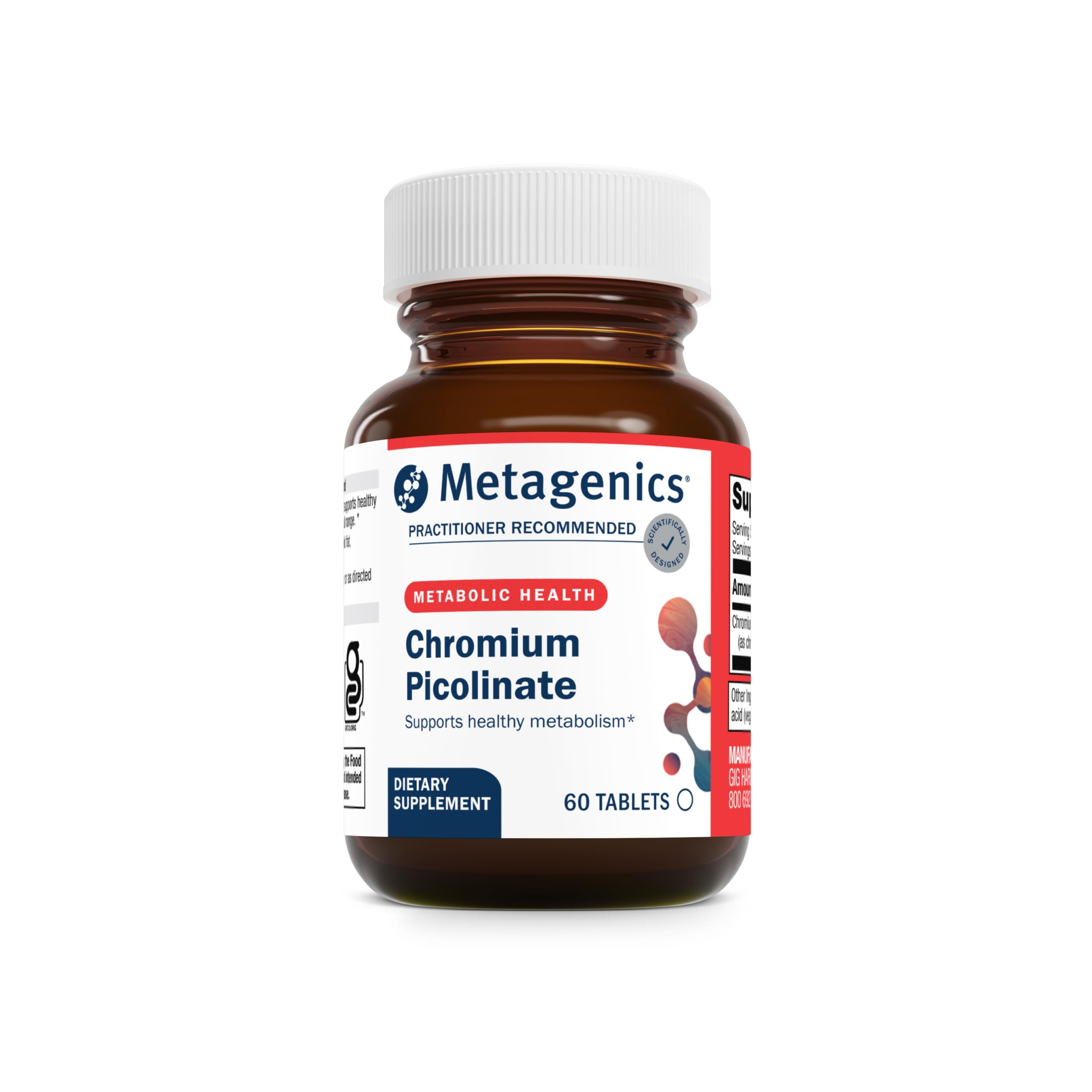 Metagenics Chromium Picolinate 200 mcg 90 Tablets front view