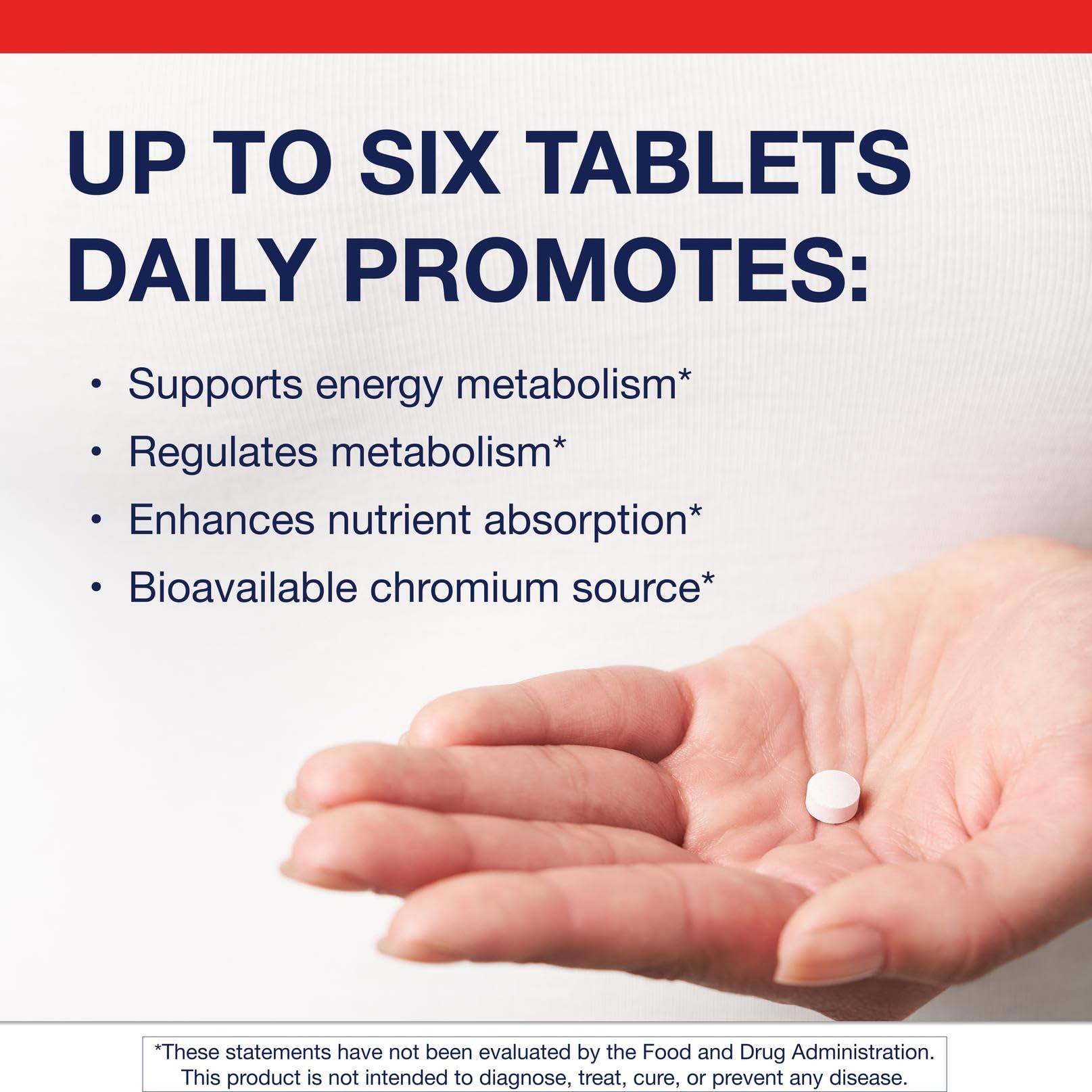 Metagenics Chromium Picolinate 90 Tablets side view