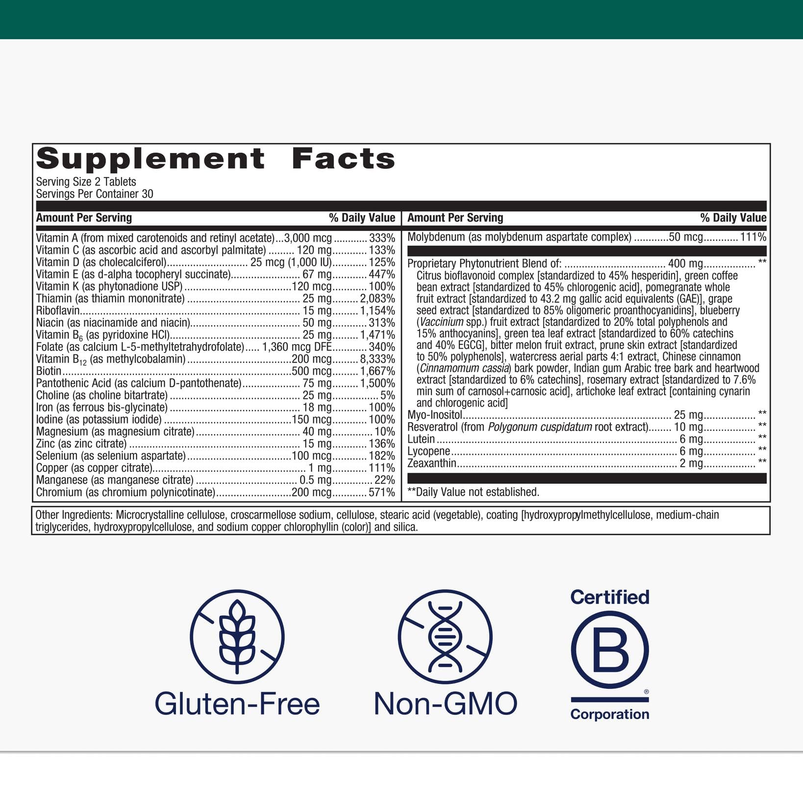 Metagenics Comprehensive Multivitamin 240g tablet close-up