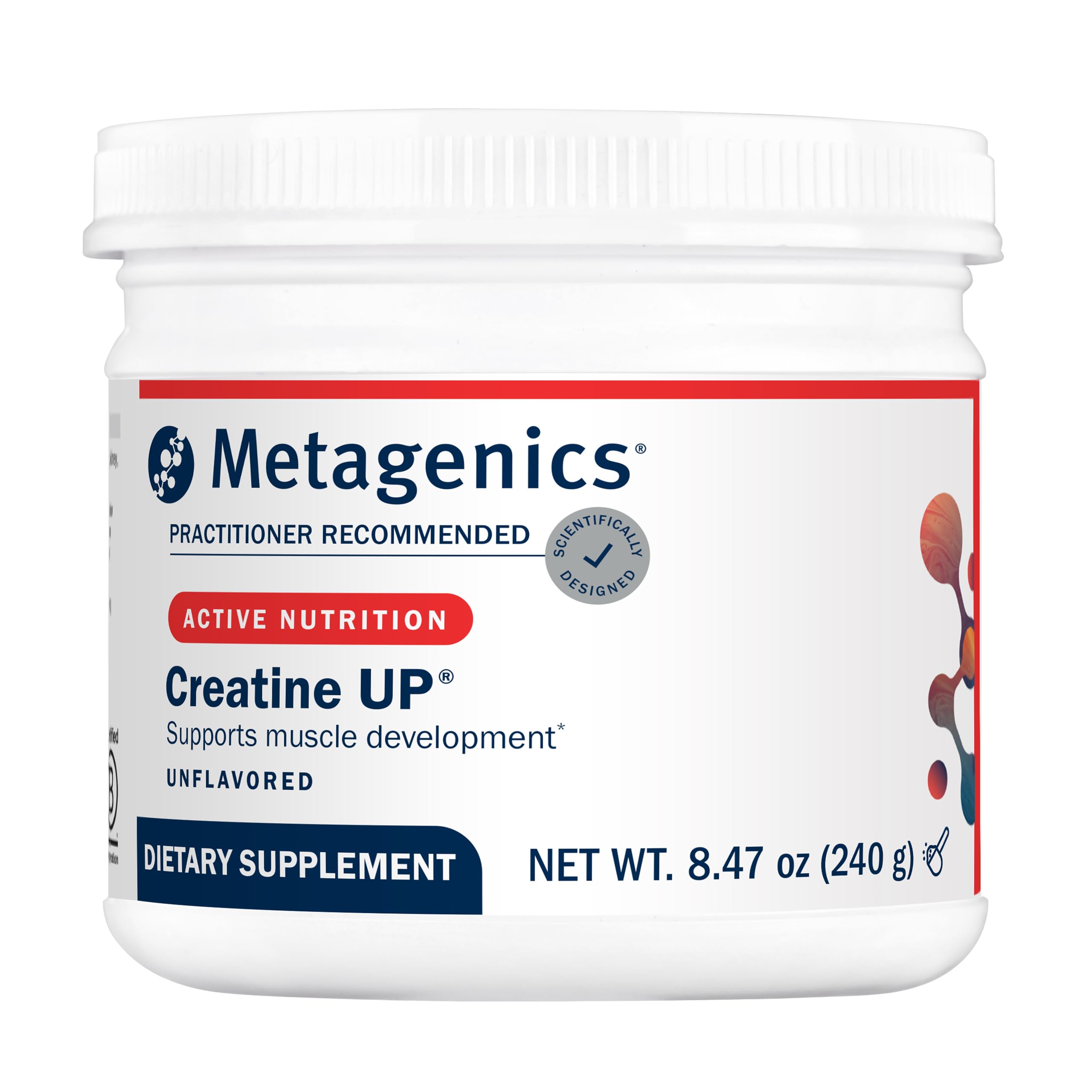 Metagenics Creatine UP 295g powder front view