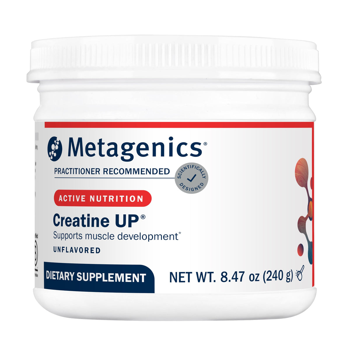Metagenics Creatine UP 295g powder front view