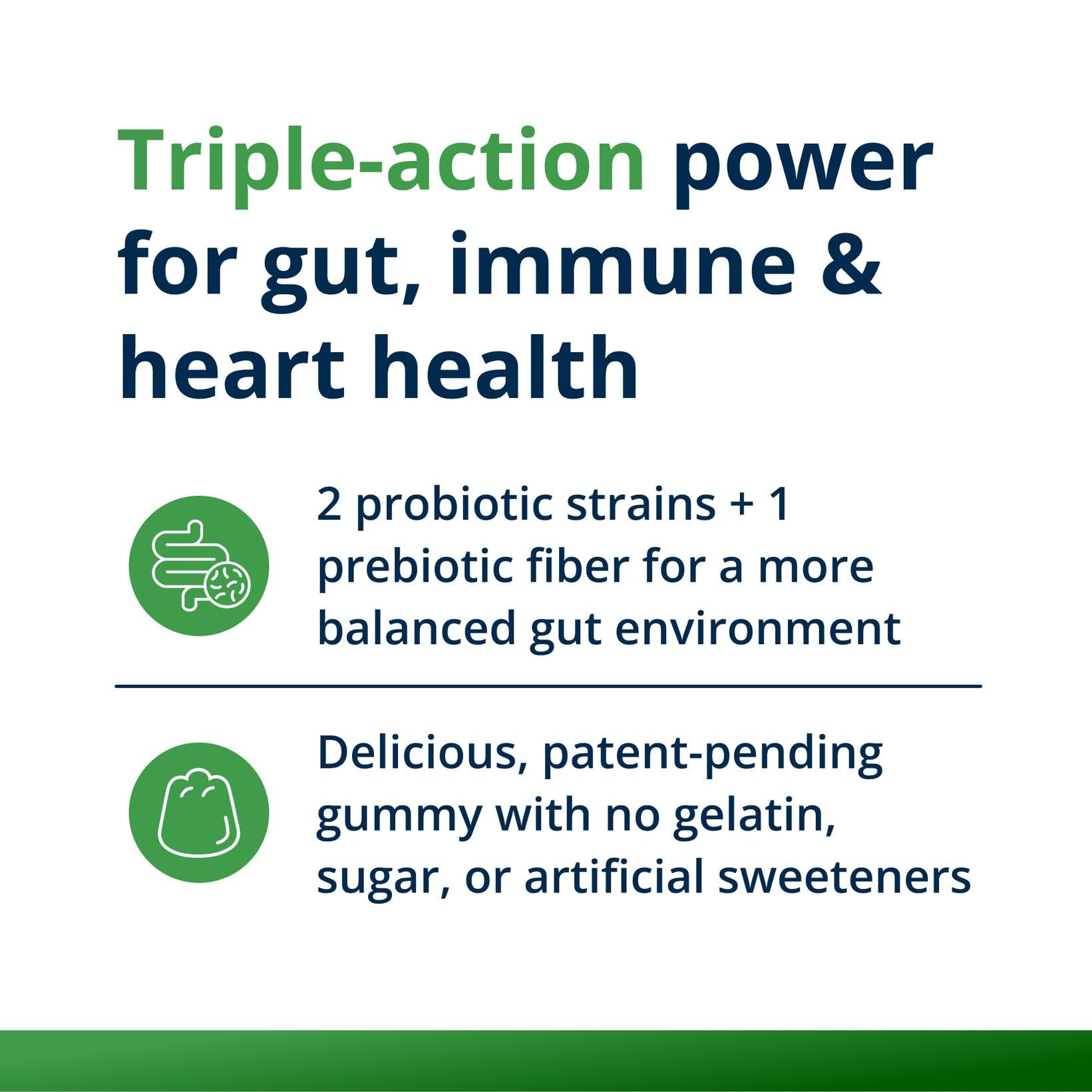 Metagenics Daily Probiotic Gummies open package with gummies