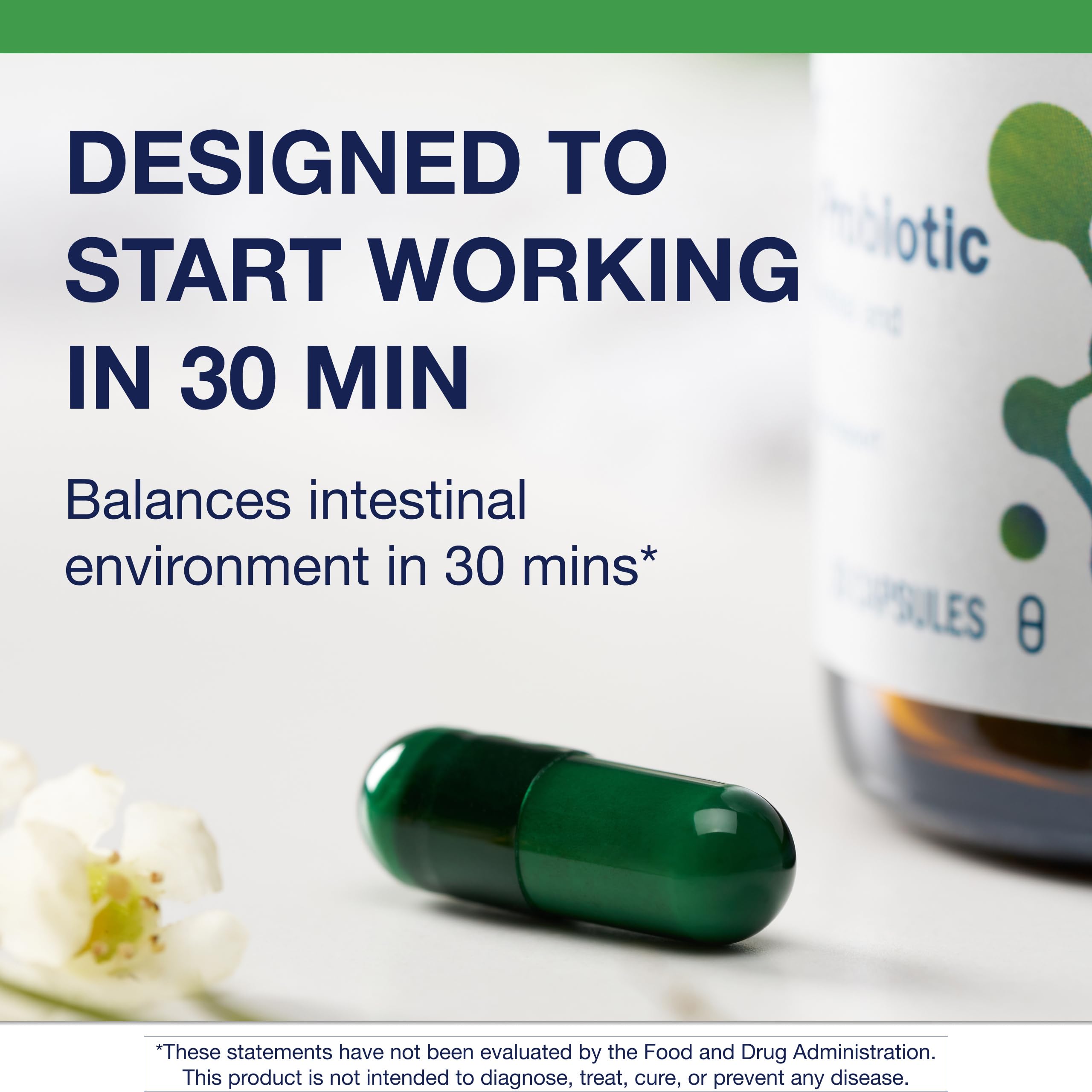 Metagenics Daily Spectrum Probiotic capsules close-up