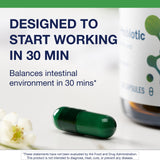 Metagenics Daily Spectrum Probiotic capsules close-up