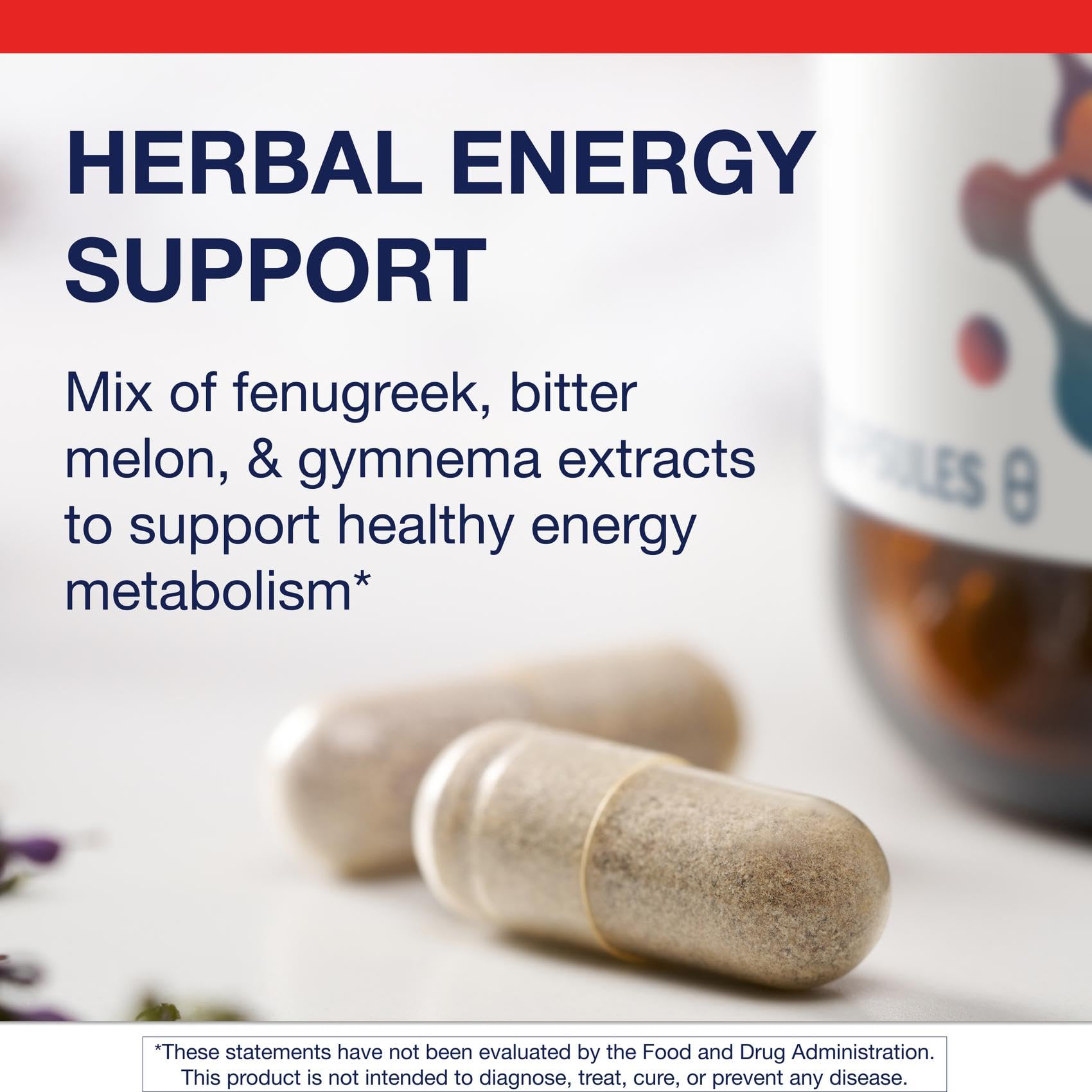 Metagenics Fenugreek Plus Capsules back view with ingredient list