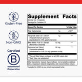 Metagenics Fenugreek Plus Capsules on a wooden table