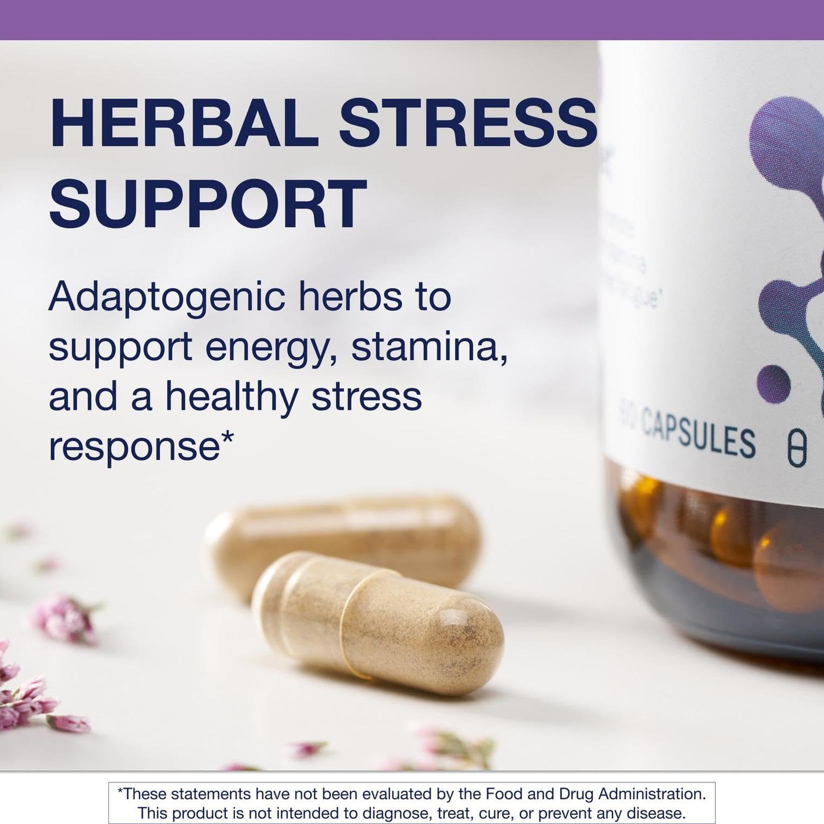 Metagenics Ginseng Adaptogen Stress Support 195g capsule close-up