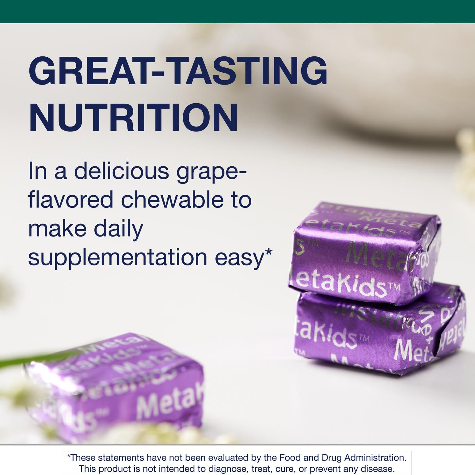 Metagenics Kids Multivitamin Soft Chews nutritional information
