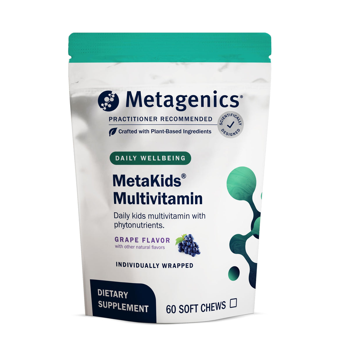 Metagenics Kids Multivitamin Soft Chews packaging front view