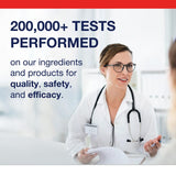 Metagenics L-Arginine Supplement 390g on a wooden table