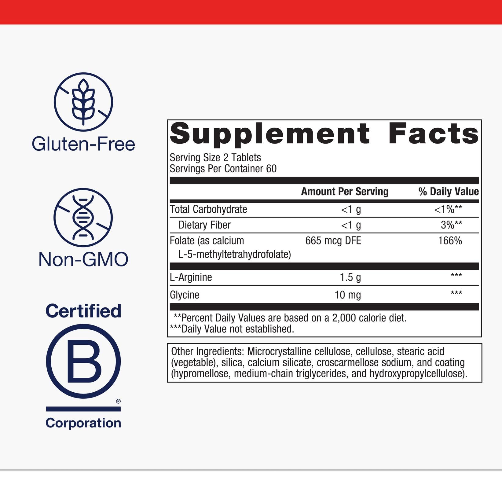 Metagenics L-Arginine Supplement 390g packaging
