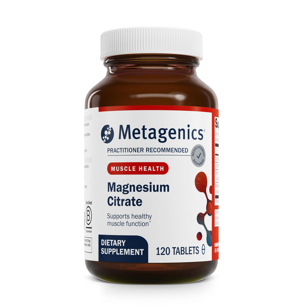 Metagenics Magnesium Citrate 300mg with Calcium 60mg front view