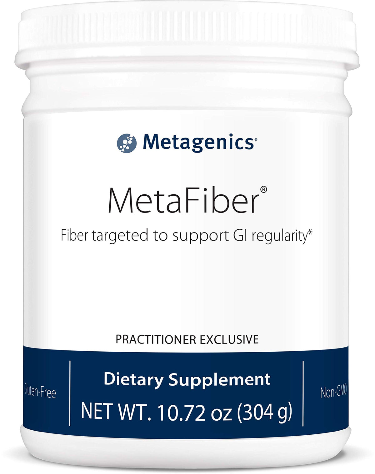 Metagenics MetaFiber Dietary Fiber Supplement 380g front view