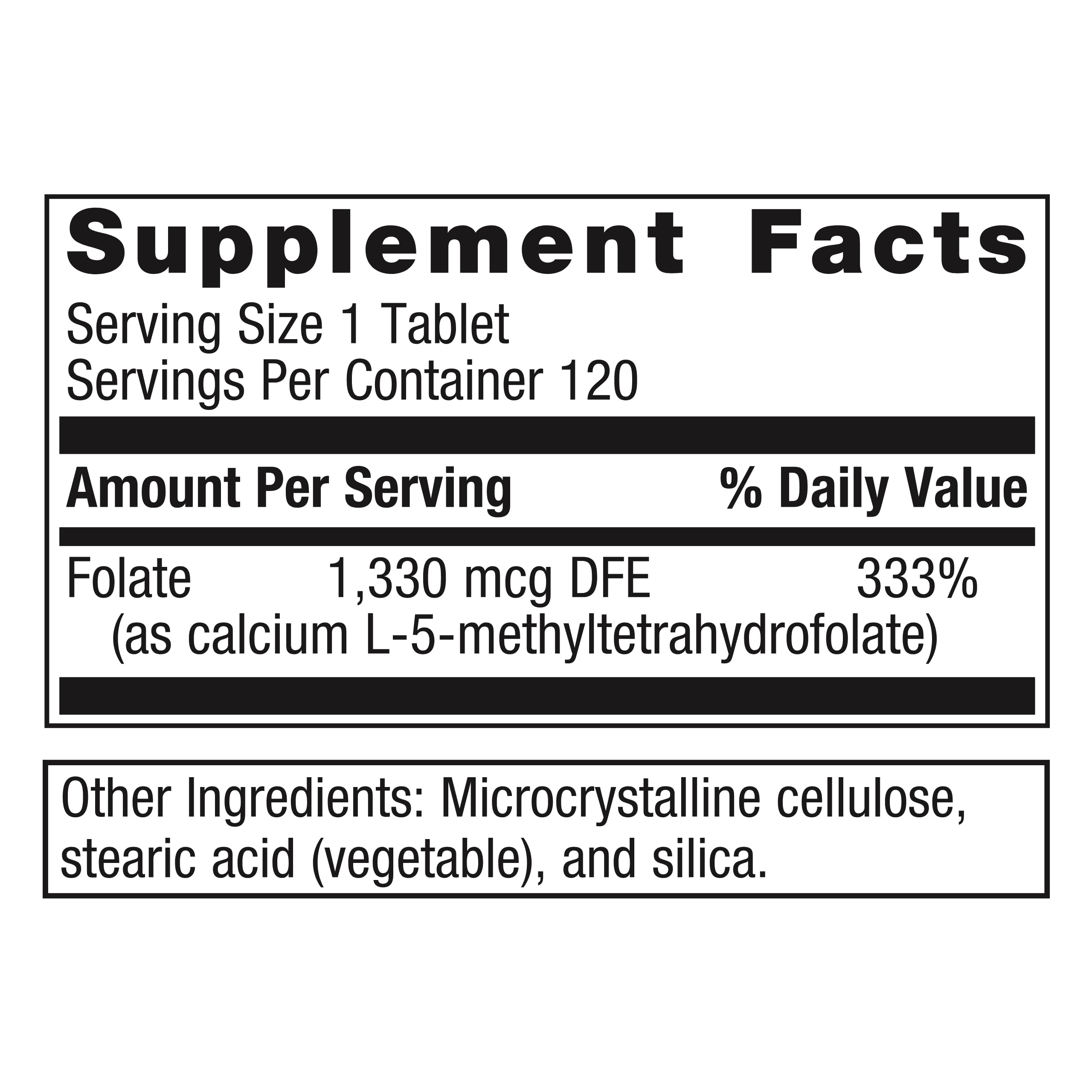 Metagenics Methylated Folate Support tablet packaging