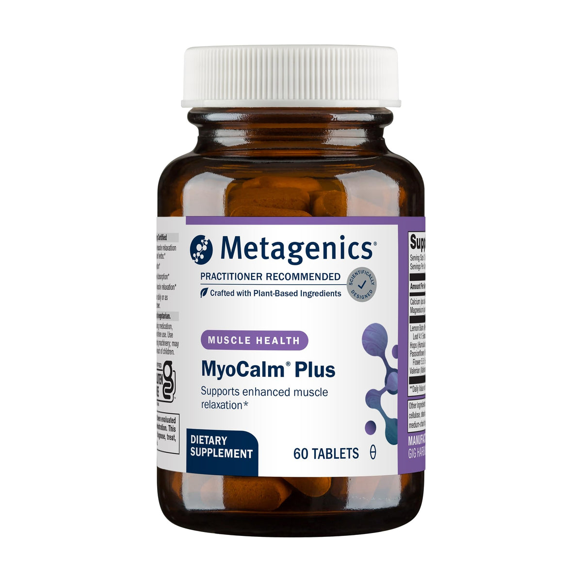 Metagenics MyoCalm Plus 60 Tablets front view