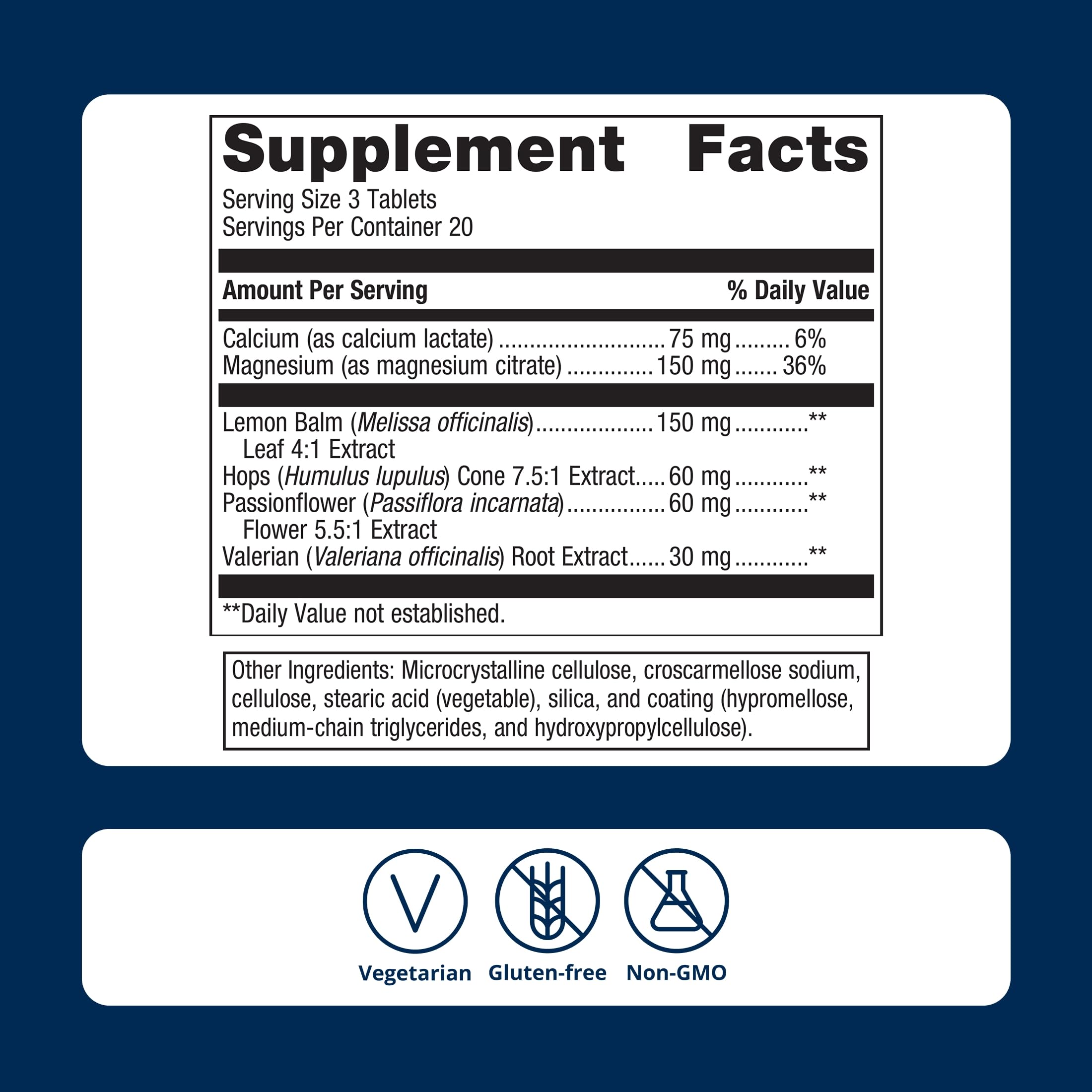 Metagenics MyoCalm Plus packaging details