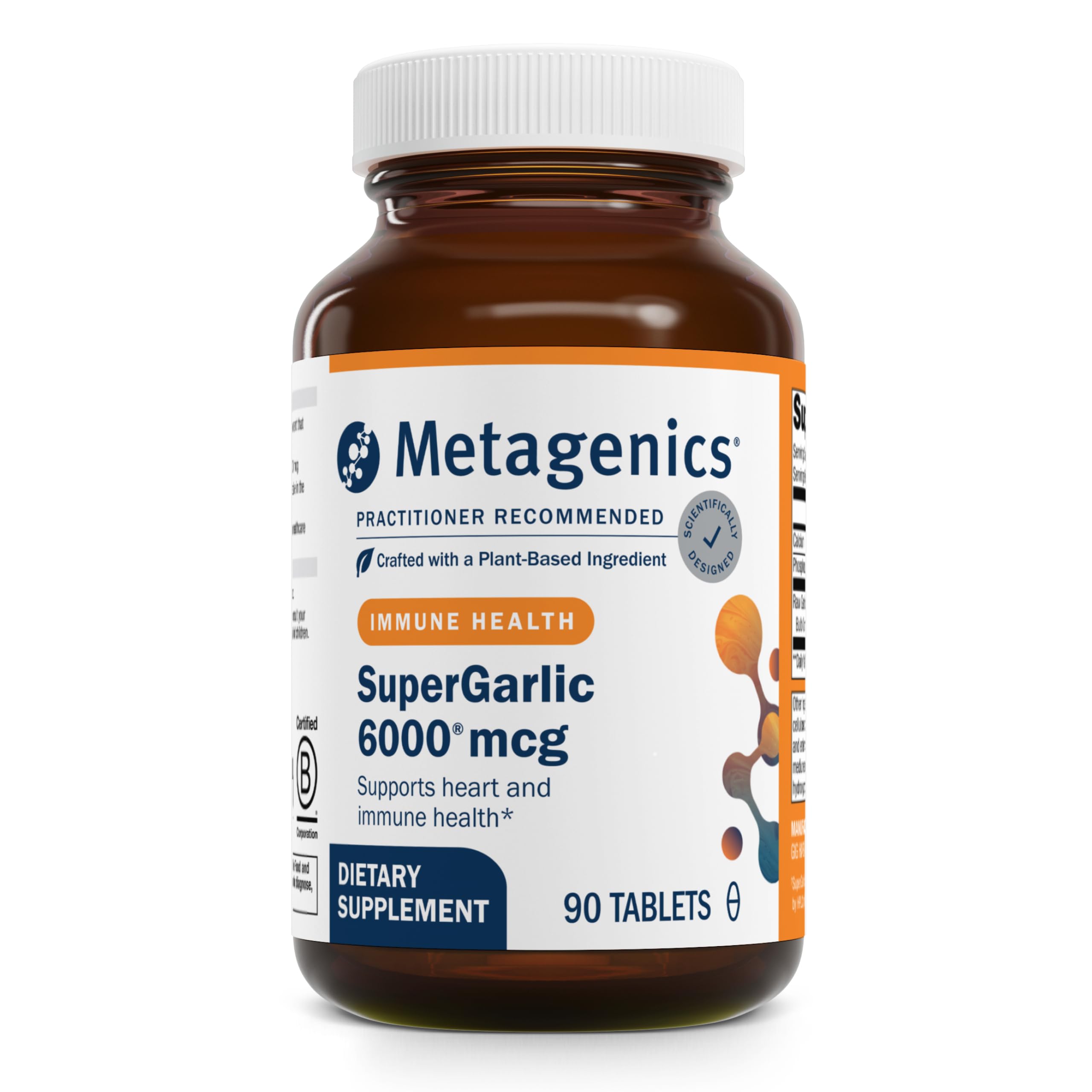 Metagenics Odourless Garlic Tablets front view packaging