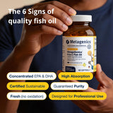 Metagenics Omega-3 EPA DHA 1000mg Softgels close-up of softgel