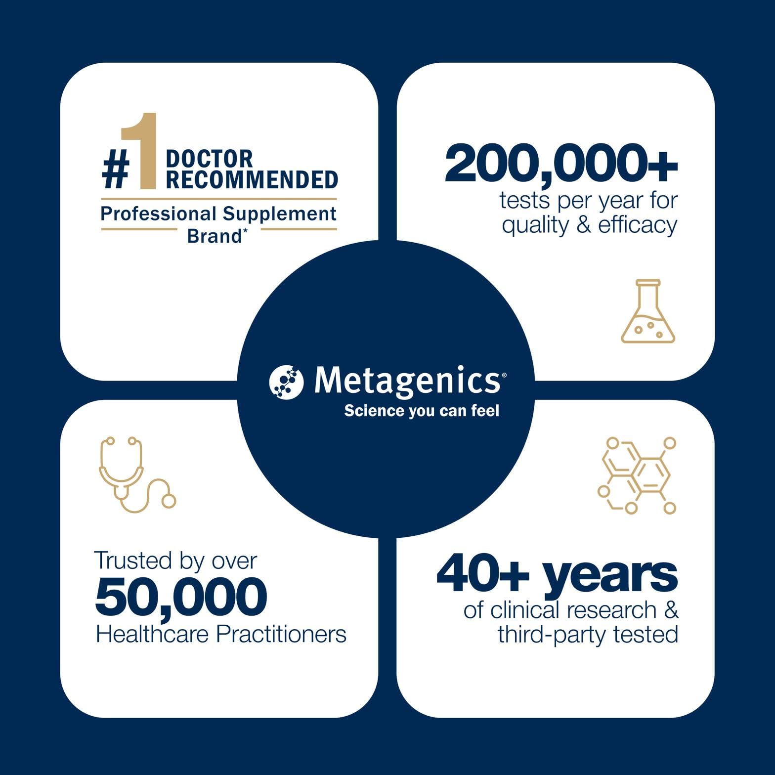 Metagenics Omega-3 EPA DHA 1000mg Softgels on a wooden surface