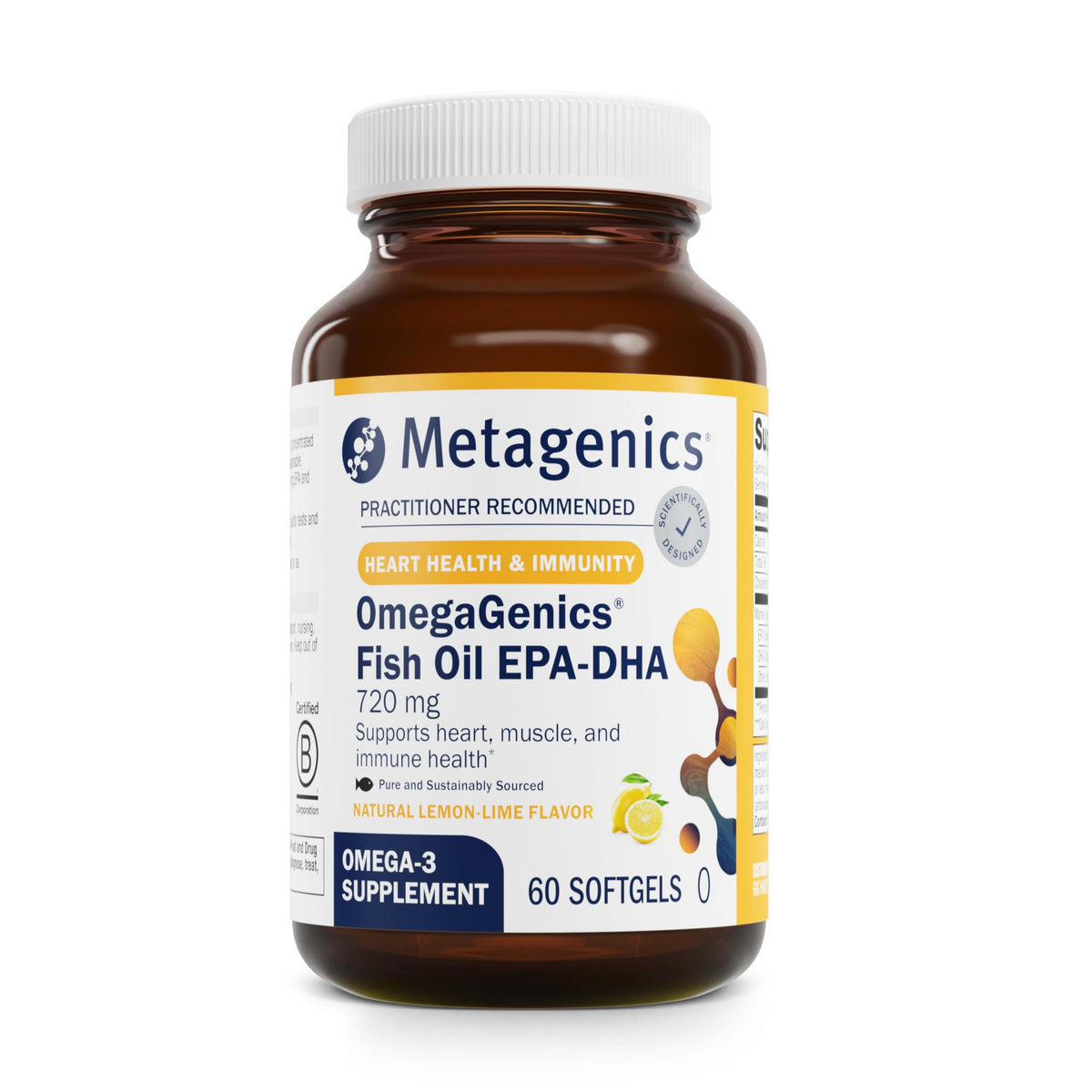 Metagenics Omega-3 Fish Oil Supplement front view