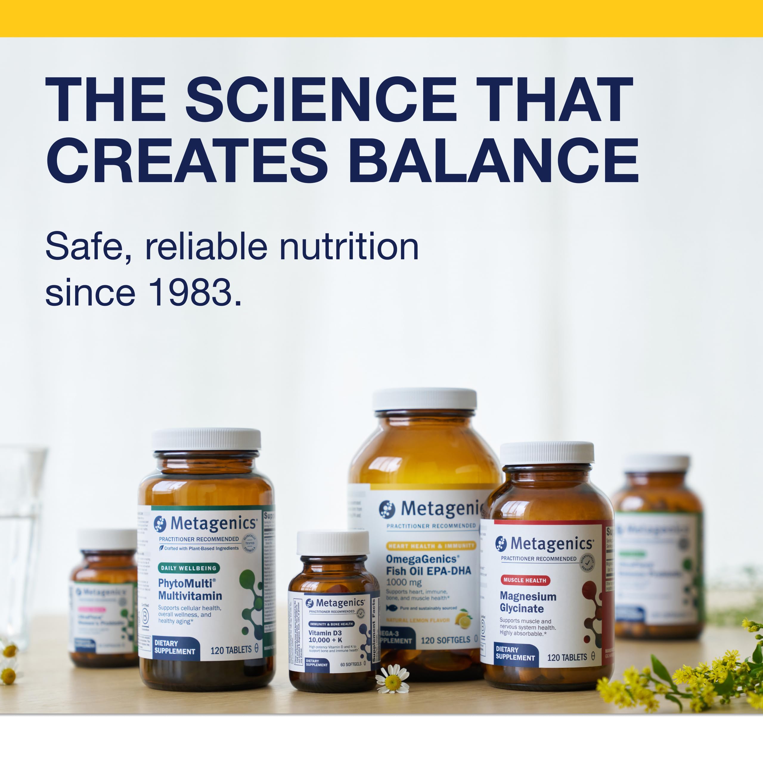 Metagenics Omega-3 Fish Oil Supplement in a lifestyle setting