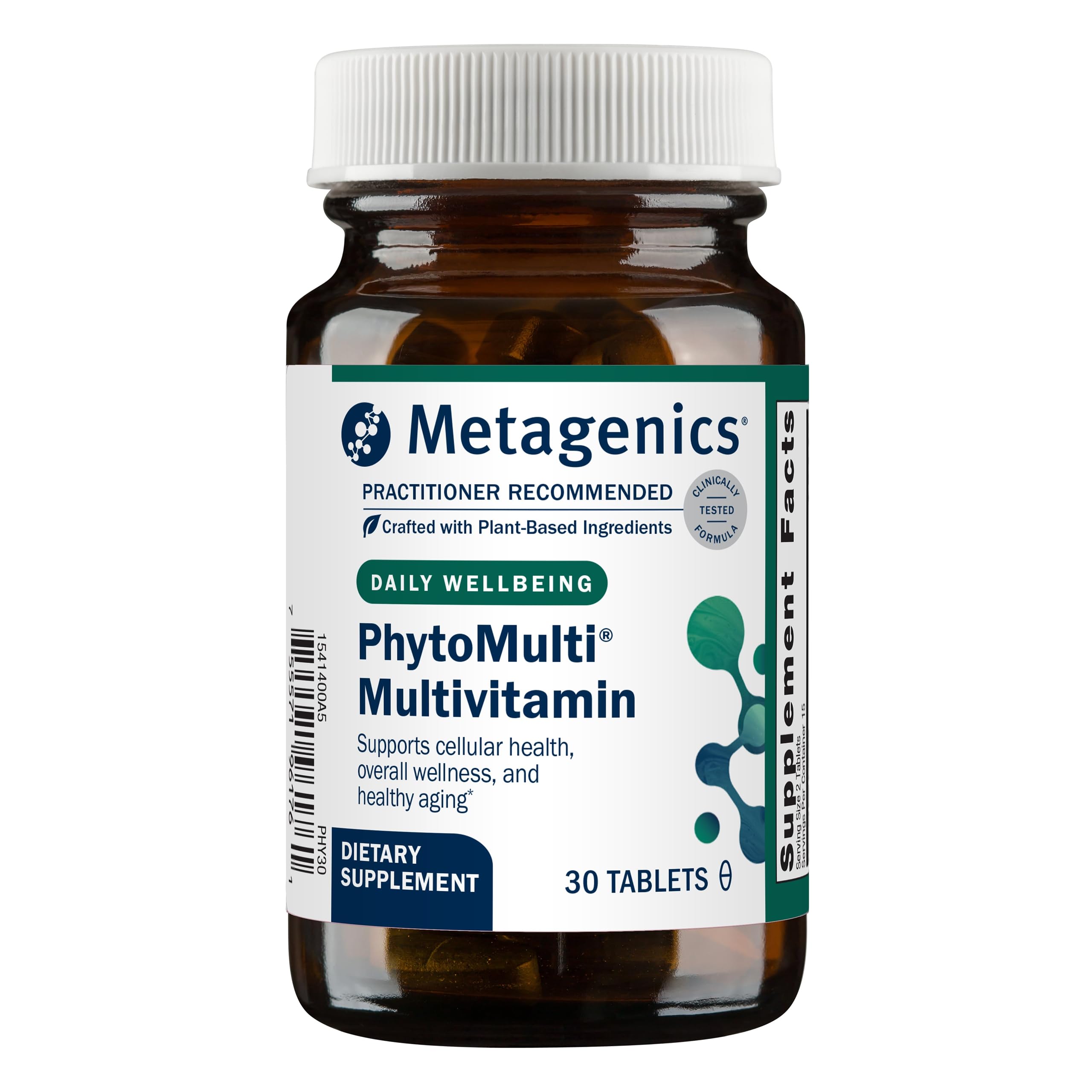 Metagenics PhytoMulti Multivitamin Without Iron 30 tablets front view