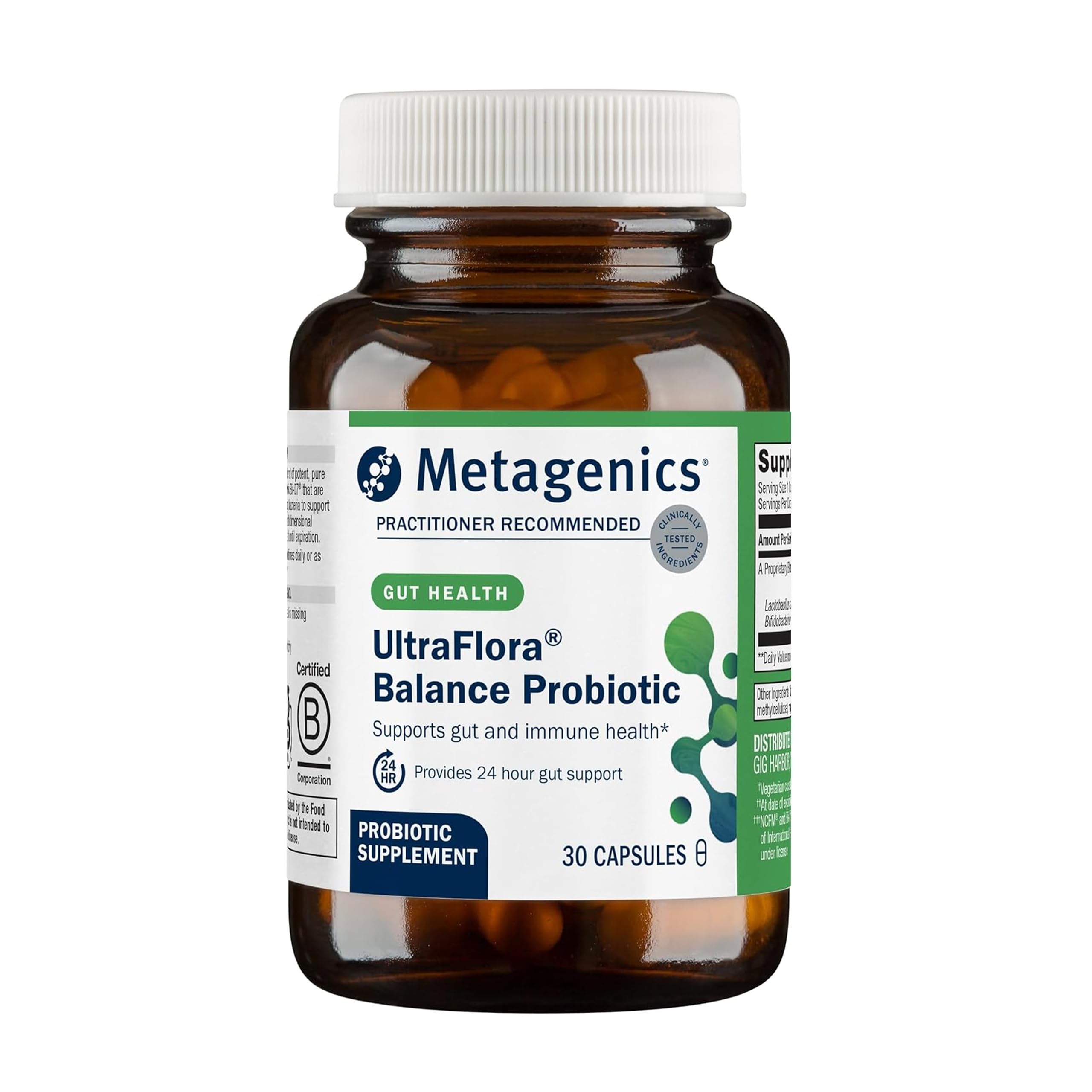Metagenics Probiotic Capsules front view with packaging